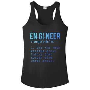 Funny Engineering Cute Gift Engineer Definition Funny Gift Ladies PosiCharge Competitor Racerback Tank