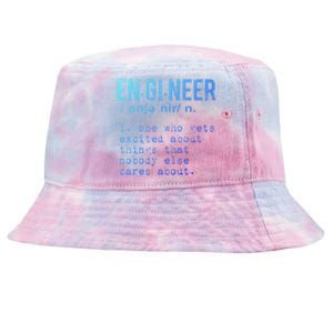 Funny Engineering Cute Gift Engineer Definition Funny Gift Tie-Dyed Bucket Hat