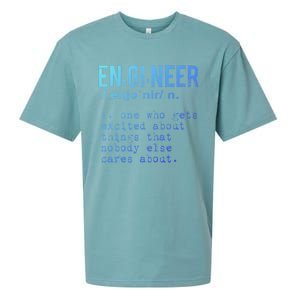 Funny Engineering Cute Gift Engineer Definition Funny Gift Sueded Cloud Jersey T-Shirt