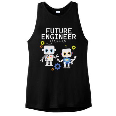 Future Engineer Costume Robot Robotics Adults Kids Ladies PosiCharge Tri-Blend Wicking Tank