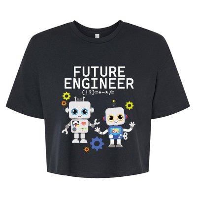 Future Engineer Costume Robot Robotics Adults Kids Bella+Canvas Jersey Crop Tee