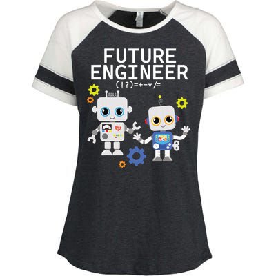 Future Engineer Costume Robot Robotics Adults Kids Enza Ladies Jersey Colorblock Tee