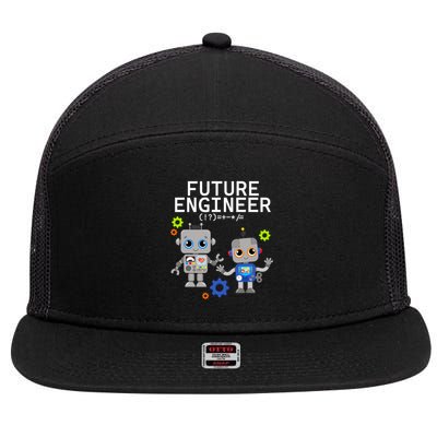 Future Engineer Costume Robot Robotics & 7 Panel Mesh Trucker Snapback Hat