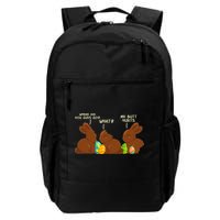 Funny Easter Chocolate Bunny Rabbits Backpack