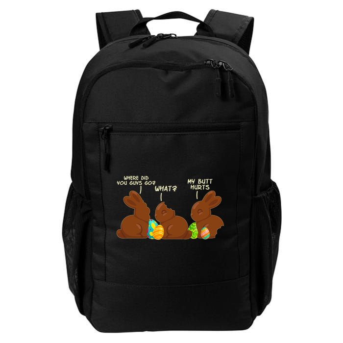 Funny Easter Chocolate Bunny Rabbits Backpack