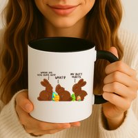 Funny Easter Chocolate Bunny Rabbits Mug