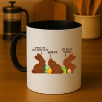 Funny Easter Chocolate Bunny Rabbits Mug