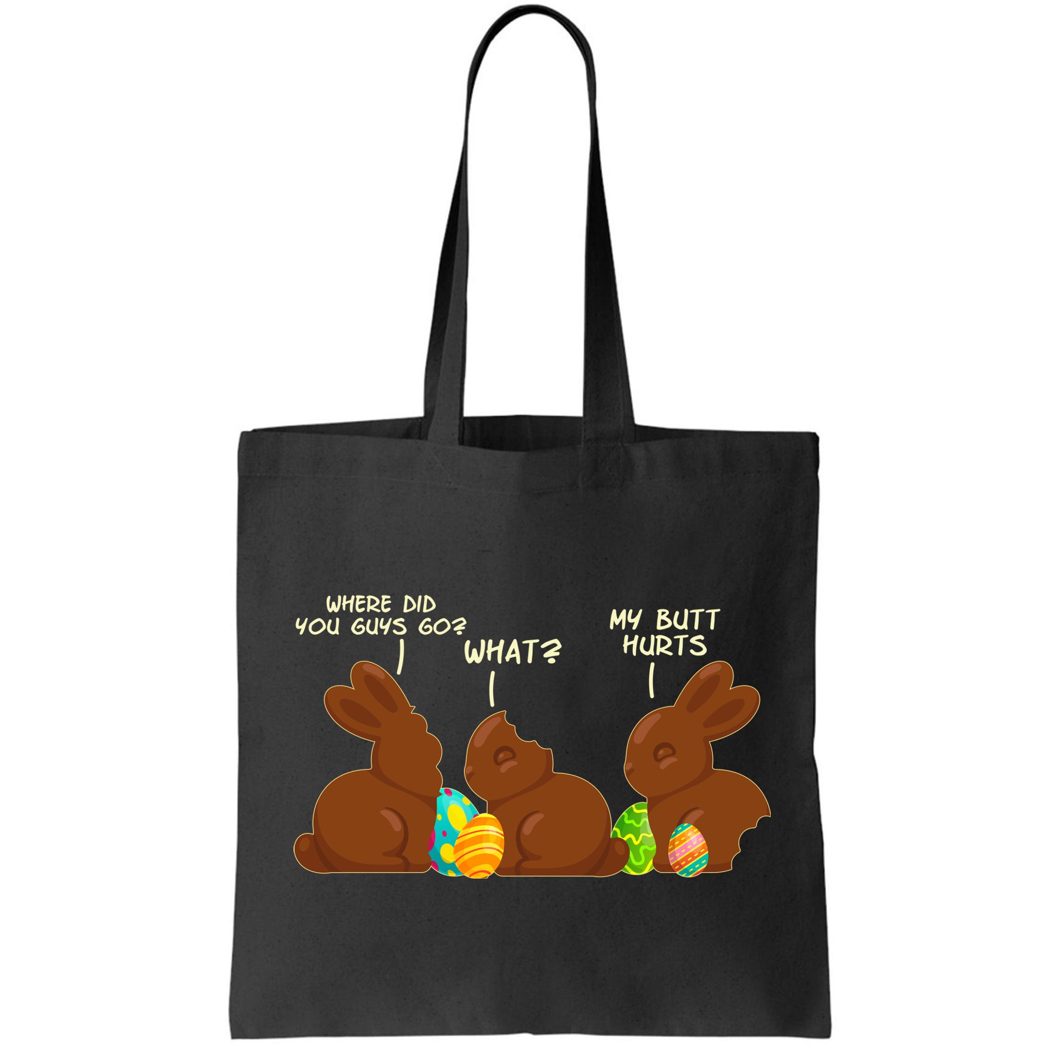 Funny Easter Chocolate Bunny Rabbits Bag