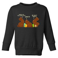 Funny Easter Chocolate Bunny Rabbits Toddler Sweatshirt