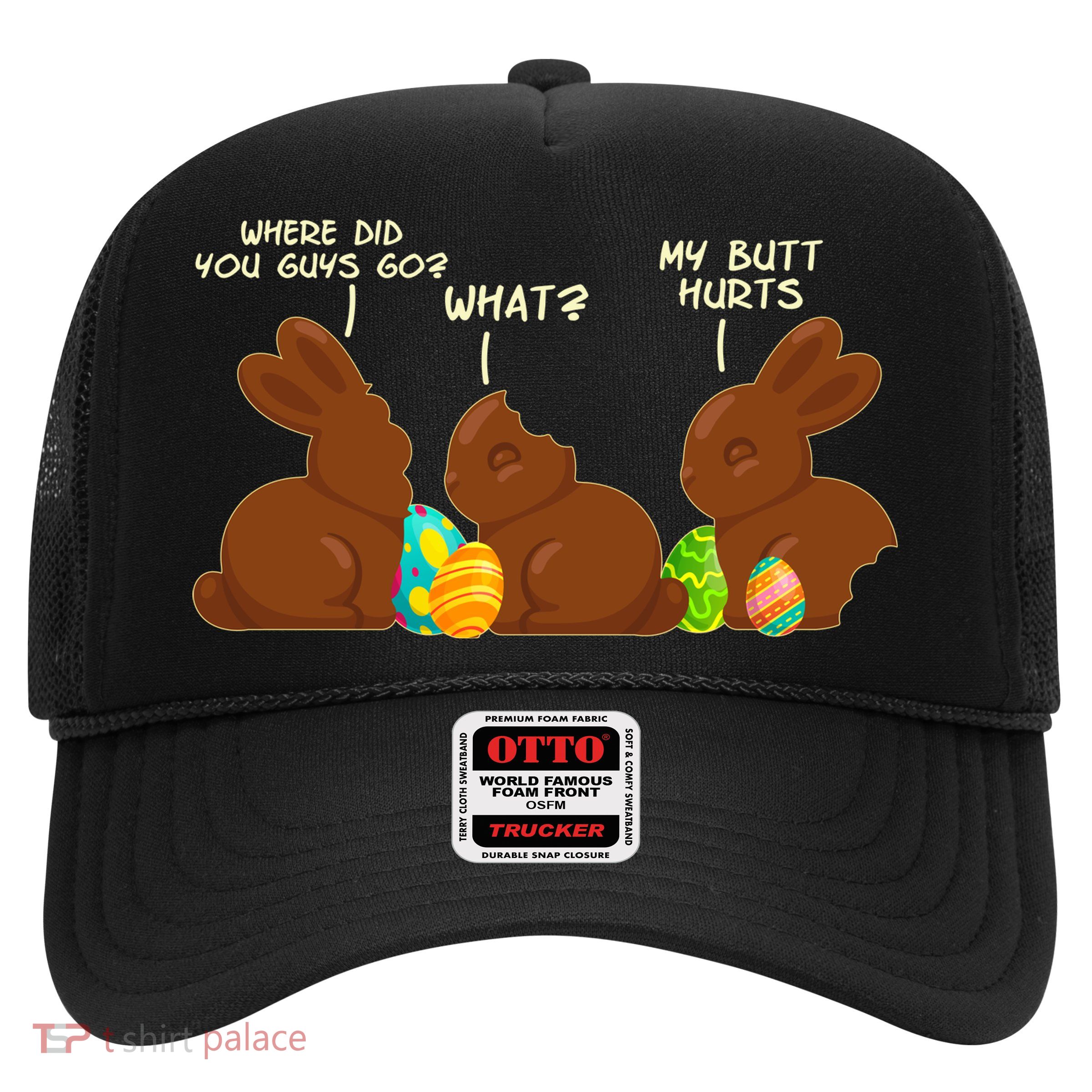 Funny Easter Chocolate Bunny Rabbits Trucker Hat