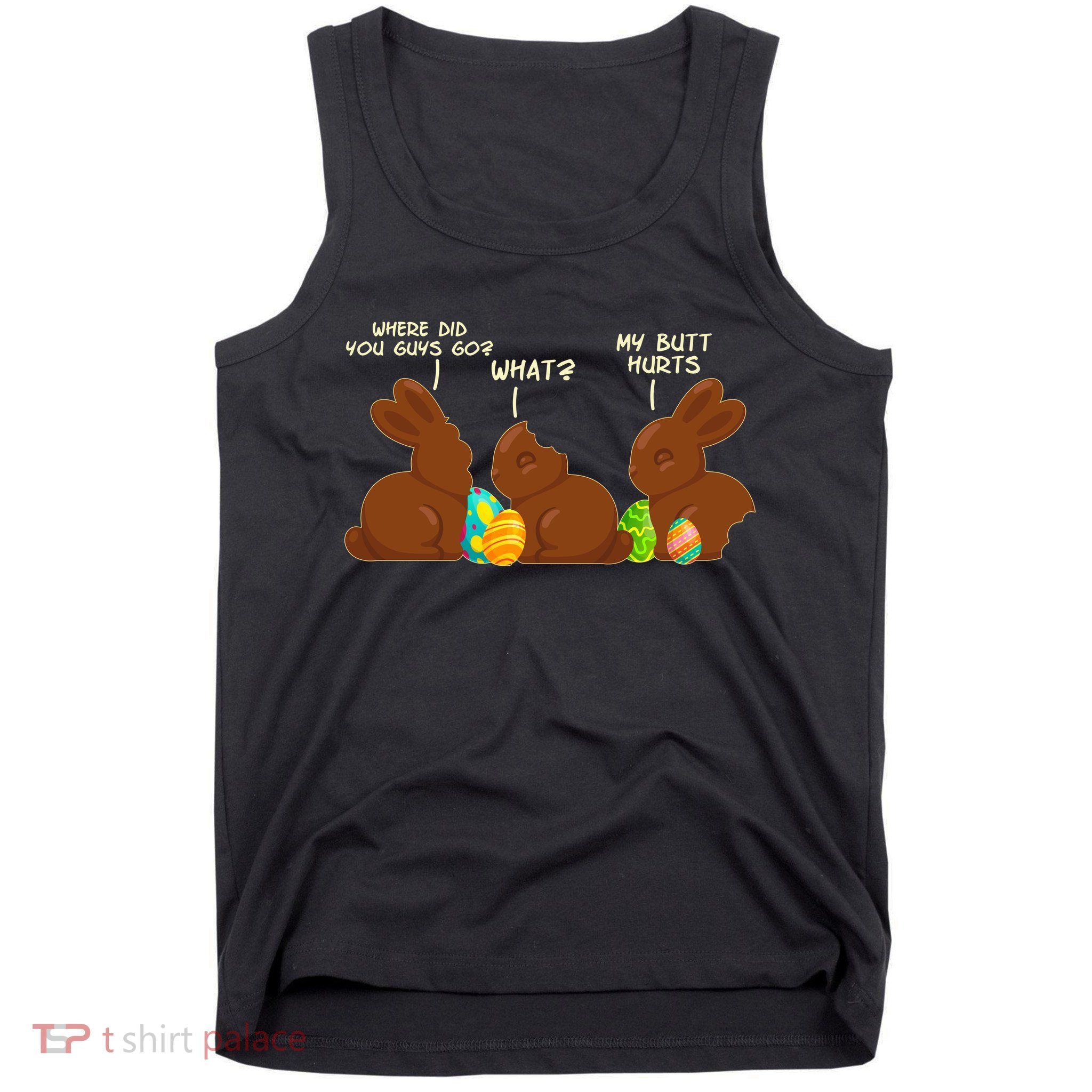 Funny Easter Chocolate Bunny Rabbits Tank Top