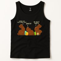 Funny Easter Chocolate Bunny Rabbits Tank Top