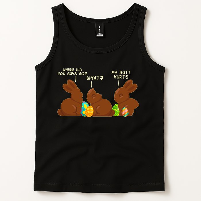 Funny Easter Chocolate Bunny Rabbits Tank Top
