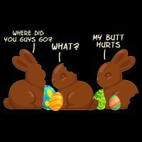 Funny Easter Chocolate Bunny Rabbits Wool Snapback Cap