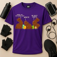 Funny Easter Chocolate Bunny Rabbits Performance Shirt