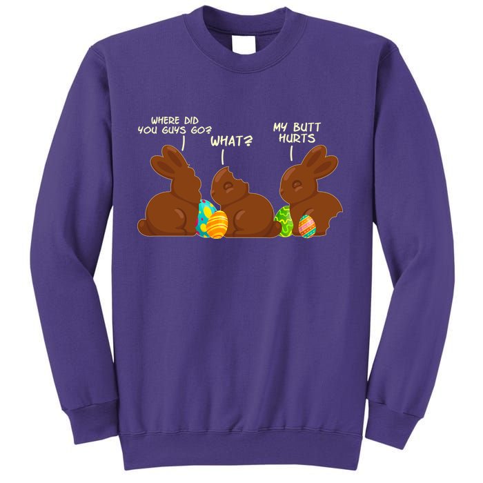 Funny Easter Chocolate Bunny Rabbits Sweatshirt
