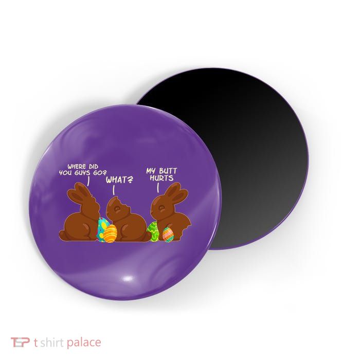 Funny Easter Chocolate Bunny Rabbits Magnet