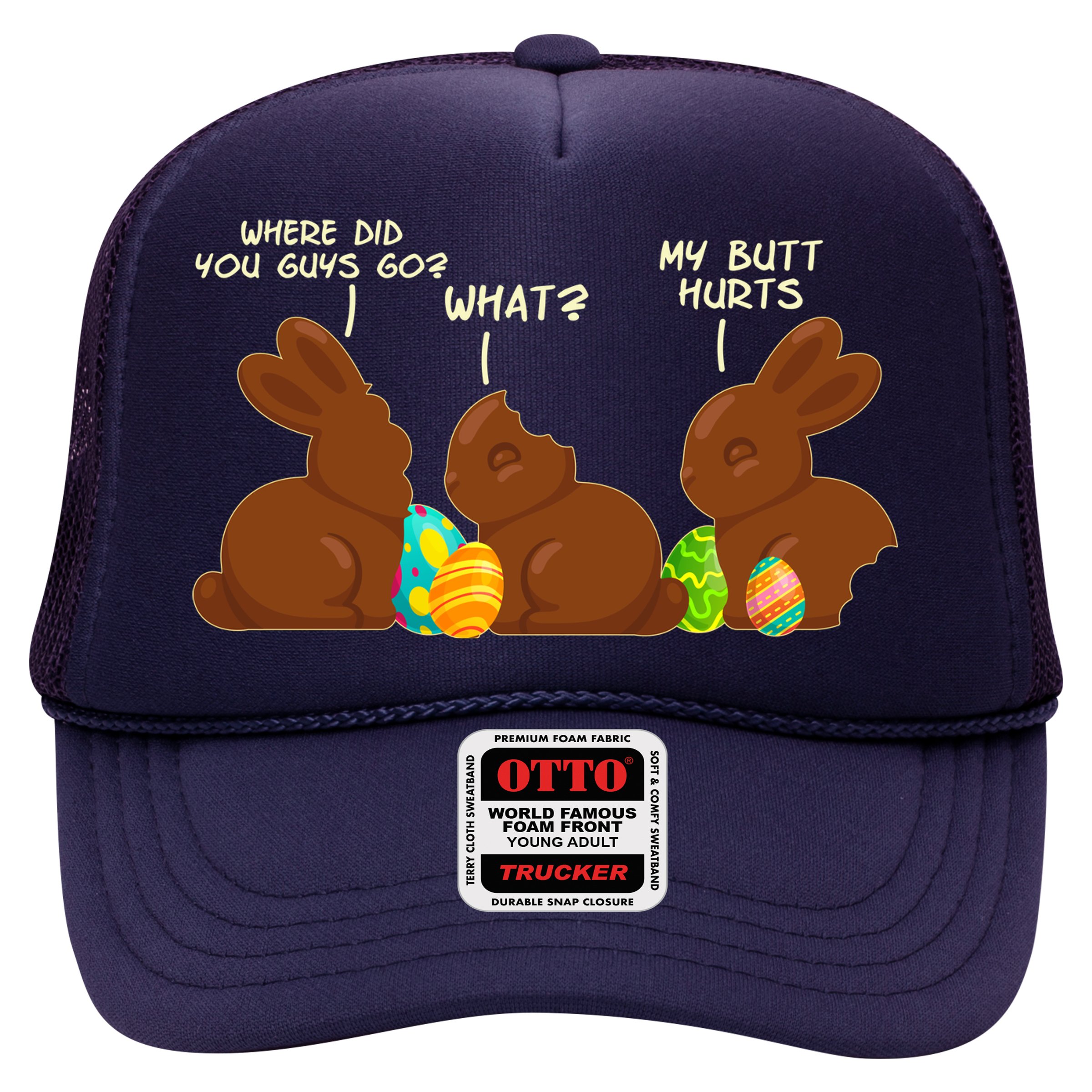 Funny Easter Chocolate Bunny Rabbits Hat