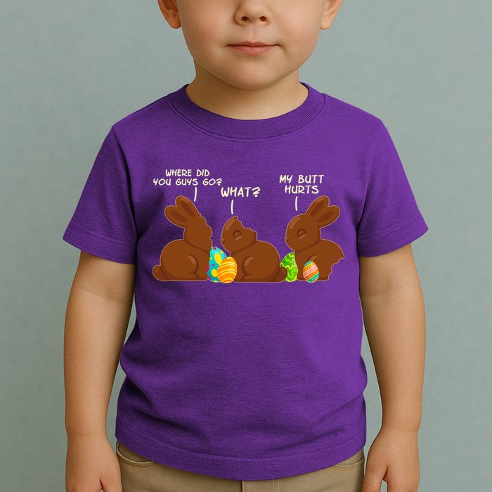 Funny Easter Chocolate Bunny Rabbits Toddler T-Shirt