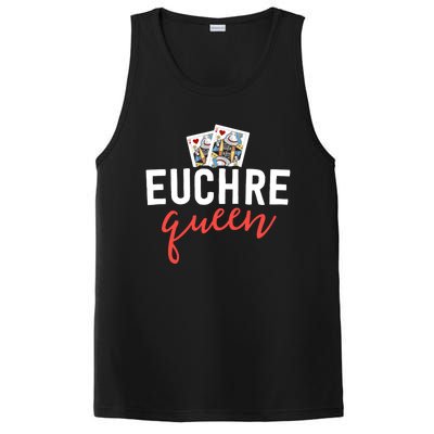 Funny Euchre Cool Gift Euchre Queen Player Mom Gift PosiCharge Competitor Tank