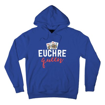 Funny Euchre Cool Gift Euchre Queen Player Mom Gift Hoodie