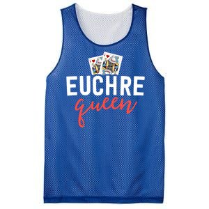 Funny Euchre Cool Gift Euchre Queen Player Mom Gift Mesh Reversible Basketball Jersey Tank