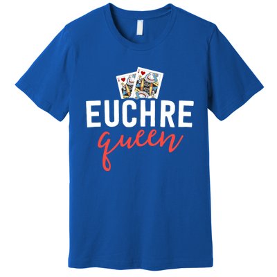 Funny Euchre Cool Gift Euchre Queen Player Mom Gift Premium T-Shirt