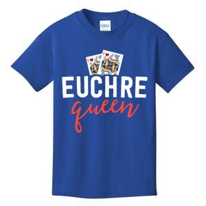 Funny Euchre Cool Gift Euchre Queen Player Mom Gift Kids T-Shirt