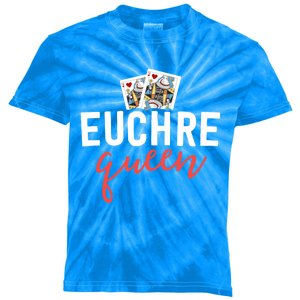 Funny Euchre Cool Gift Euchre Queen Player Mom Gift Kids Tie-Dye T-Shirt