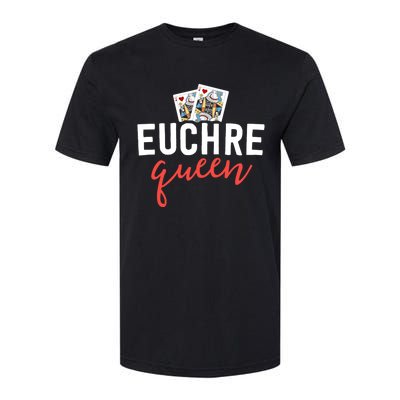 Funny Euchre Cool Gift Euchre Queen Player Mom Gift Softstyle CVC T-Shirt