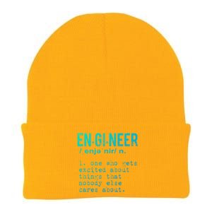 Funny Engineering Cute Gift Engineer Definition Funny Gift Knit Cap Winter Beanie