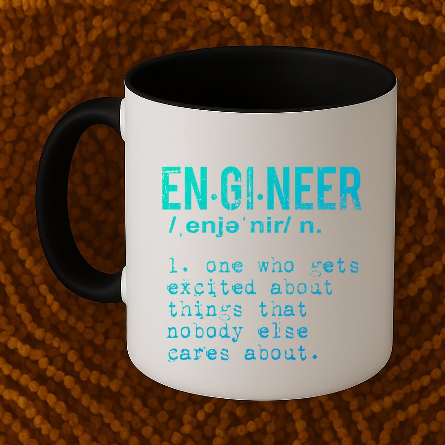 Funny Engineering Cute Gift Engineer Definition Funny Gift Mug