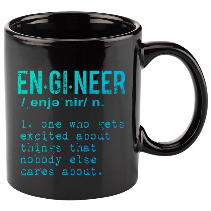 Funny Engineering Cute Gift Engineer Definition Funny Gift 11oz C Handle Ceramic Mug