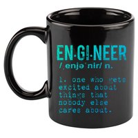 Funny Engineering Cute Gift Engineer Definition Funny Gift 11oz C Handle Ceramic Mug