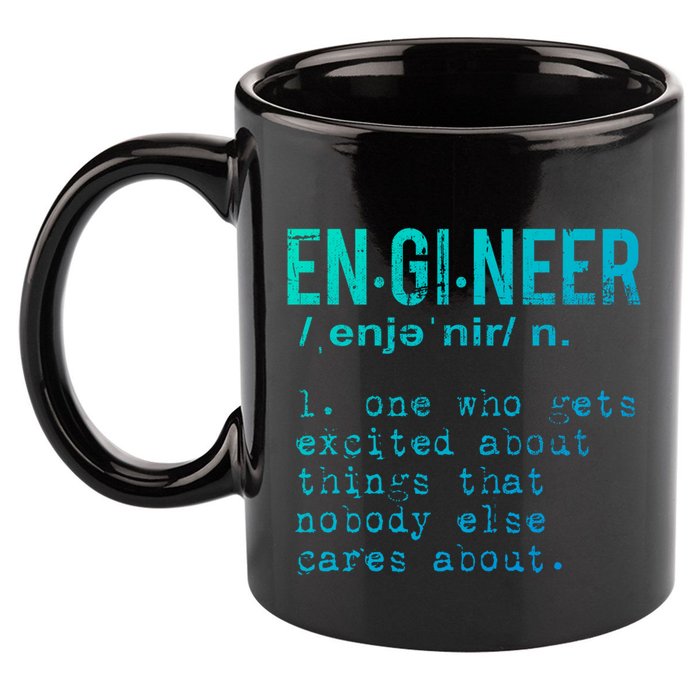 Funny Engineering Cute Gift Engineer Definition Funny Gift 11oz C Handle Ceramic Mug