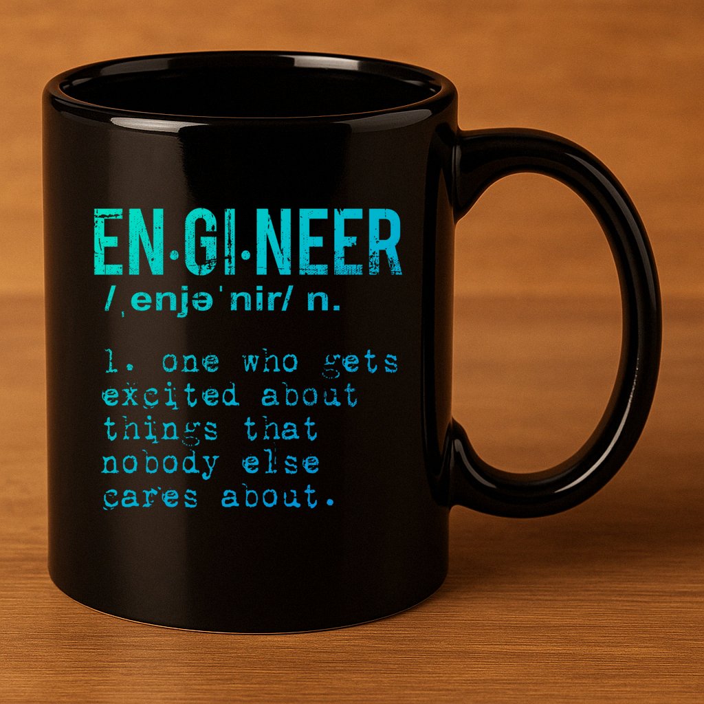 Funny Engineering Cute Gift Engineer Definition Funny Gift 11oz C Handle Ceramic Mug