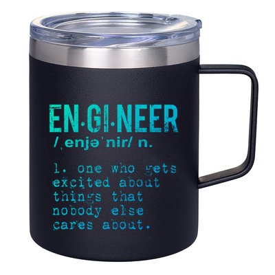 Funny Engineering Cute Gift Engineer Definition Funny Gift 12oz Stainless Steel Coffee Mug