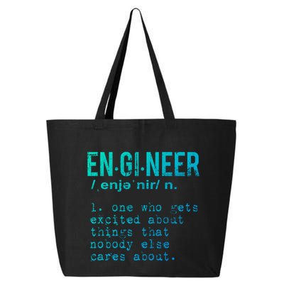 Funny Engineering Cute Gift Engineer Definition Funny Gift 25L Jumbo Tote