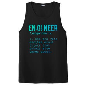 Funny Engineering Cute Gift Engineer Definition Funny Gift PosiCharge Competitor Tank