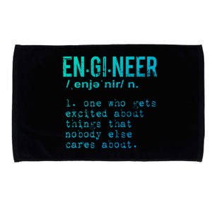 Funny Engineering Cute Gift Engineer Definition Funny Gift Microfiber Hand Towel