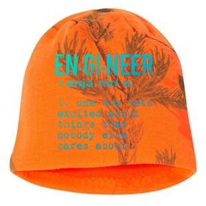 Funny Engineering Cute Gift Engineer Definition Funny Gift Kati - Camo Knit Beanie