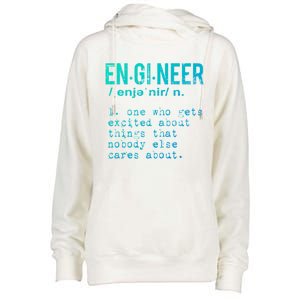 Funny Engineering Cute Gift Engineer Definition Funny Gift Womens Funnel Neck Pullover Hood