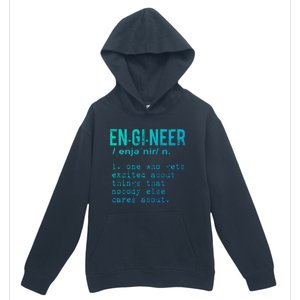 Funny Engineering Cute Gift Engineer Definition Funny Gift Urban Pullover Hoodie