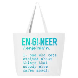 Funny Engineering Cute Gift Engineer Definition Funny Gift 25L Jumbo Tote