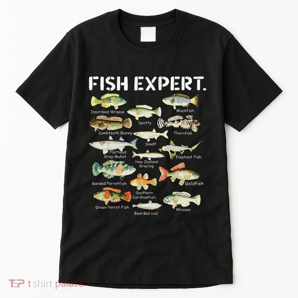 Fish Expert Cute Fish Child Fishing Tall T-Shirt
