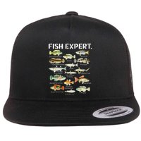 Fish Expert Cute Fish Child Fishing Flatbill Hat