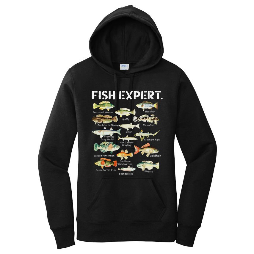 Fish Expert Cute Fish Child Fishing Women's Pullover Hoodie