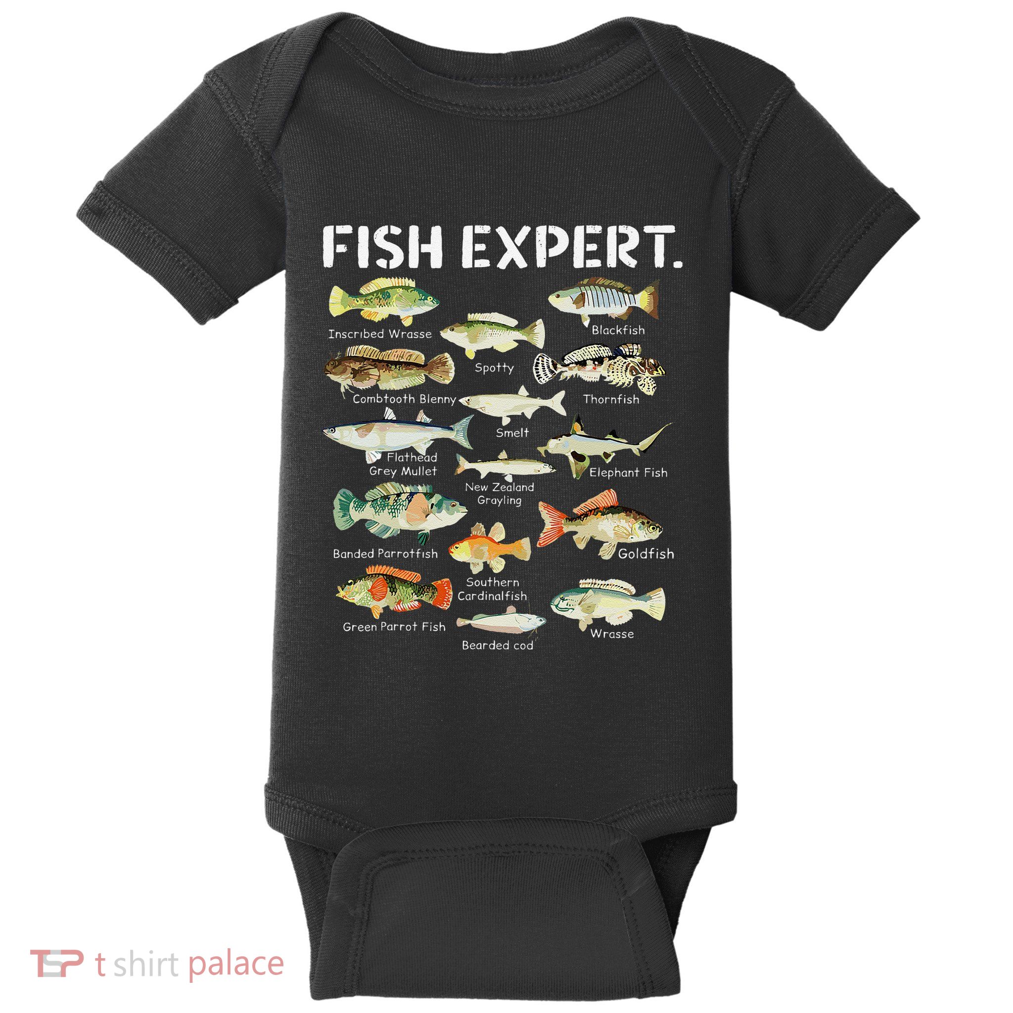 Fish Expert Cute Fish Child Fishing Baby Bodysuit