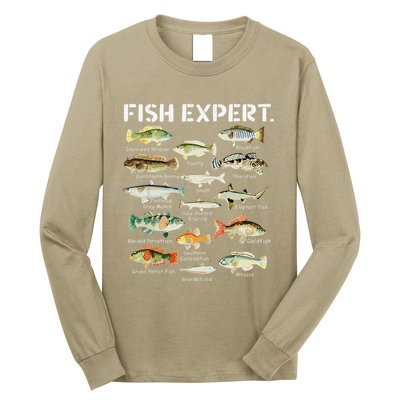 Fish Expert Cute Fish Child Fishing Long Sleeve Shirt