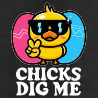 Funny Easter Chicks Dig Me Adult Drive Performance Visor